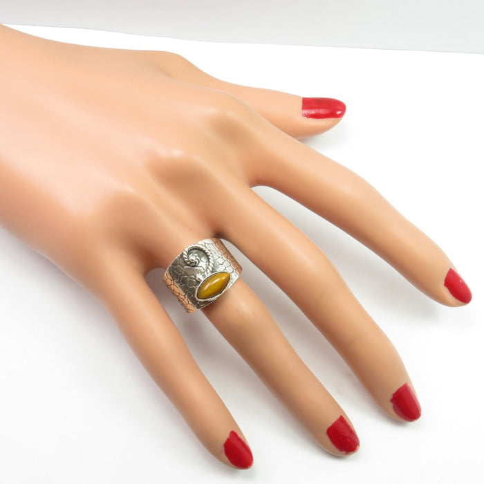 Inel Argint 925 cu Ochi de Tigru Cabochon