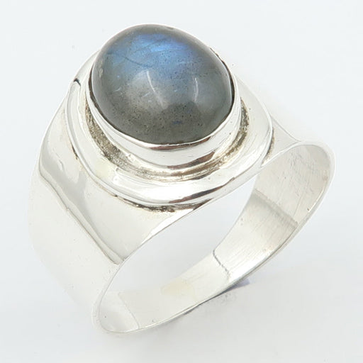 Inel Argint 925 cu Labradorit Cabochon