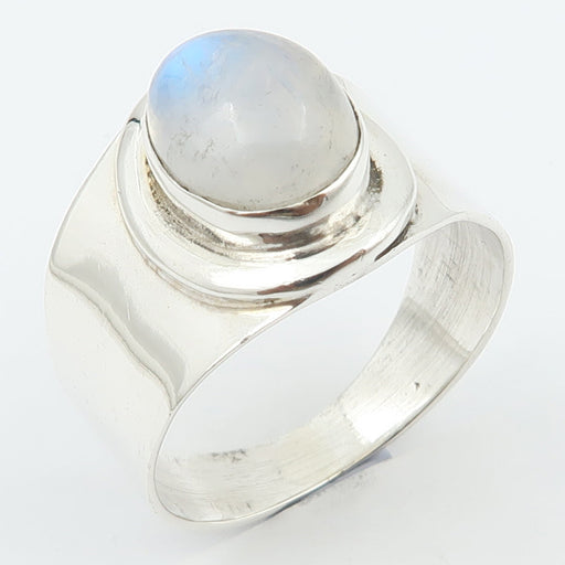 Inel Argint 925 cu Piatra Lunii Cabochon