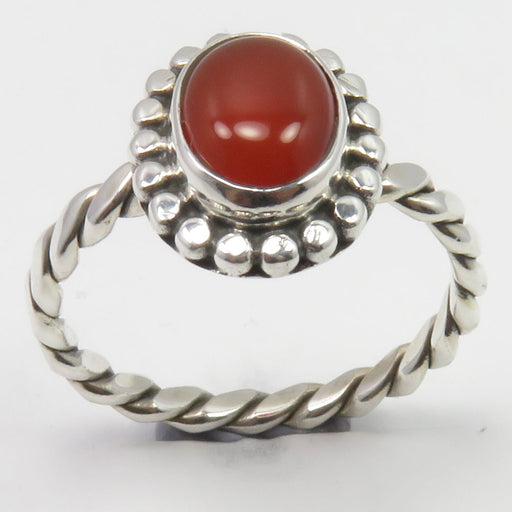 Inel Argint 925 cu Carnelian Cabochon