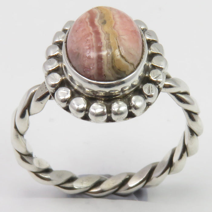Inel Argint 925 cu Rodocrozit Cabochon