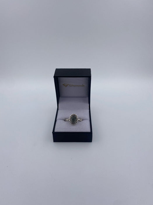 Inel Argint 925 cu Piatra Cuart Rutilat Negru