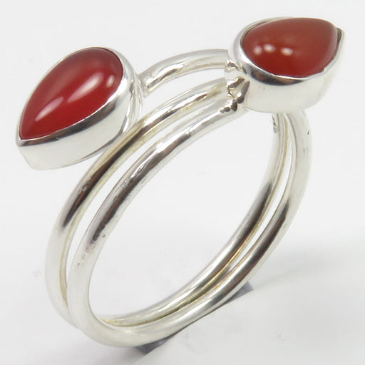 Inel Argint 925 cu Carnelian Cabochon