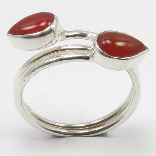 Inel Argint 925 cu Carnelian Cabochon