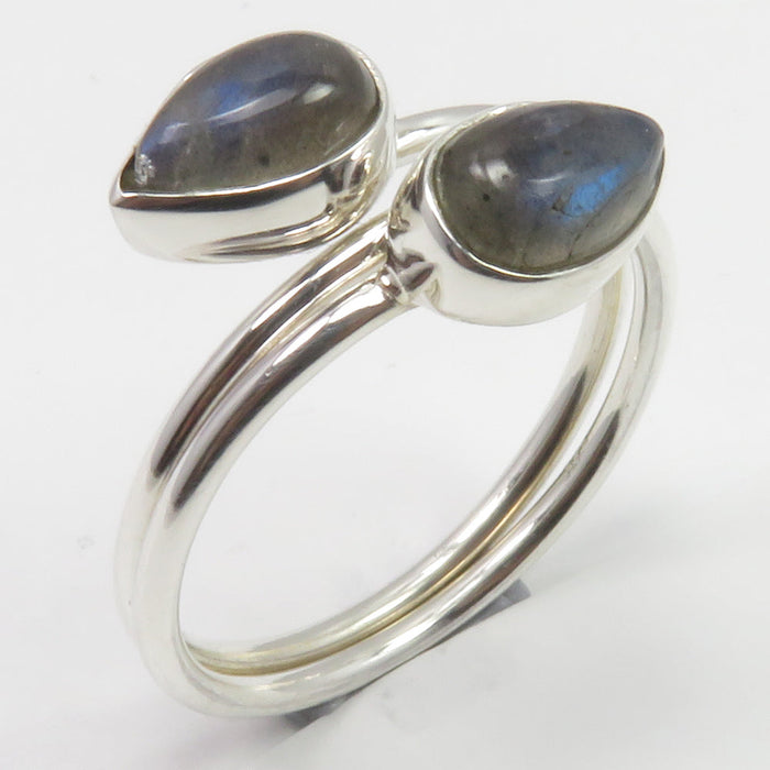 Inel Argint 925 cu Labradorit Cabochon