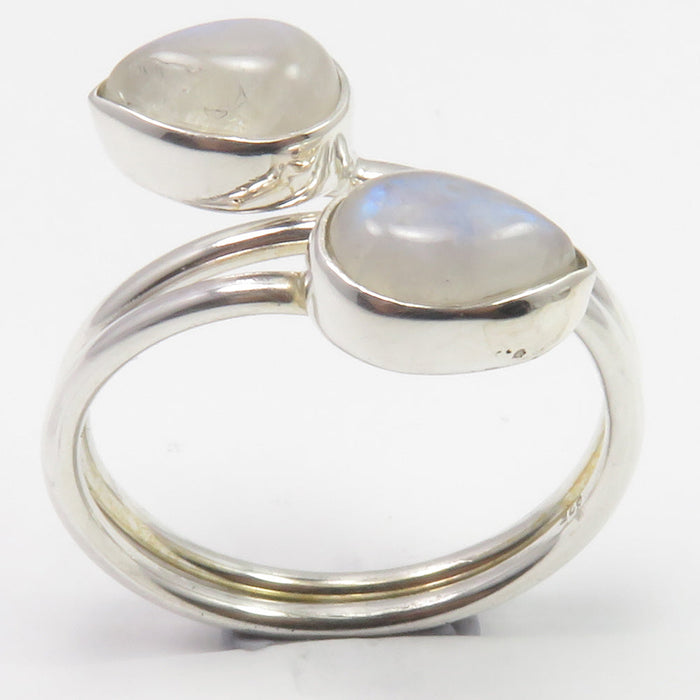 Inel Argint 925 cu Piatra Lunii Cabochon