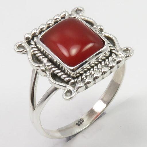 Inel Argint 925 cu Carnelian Cabochon