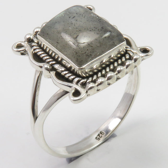 Inel Argint 925 cu Labradorit Cabochon