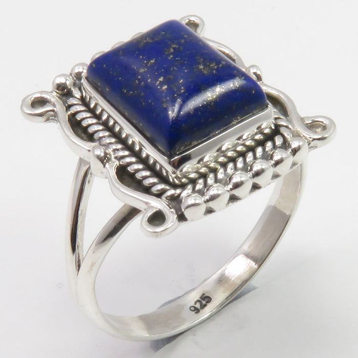 Inel Argint 925 cu Lapiz Lazuli Cabochon