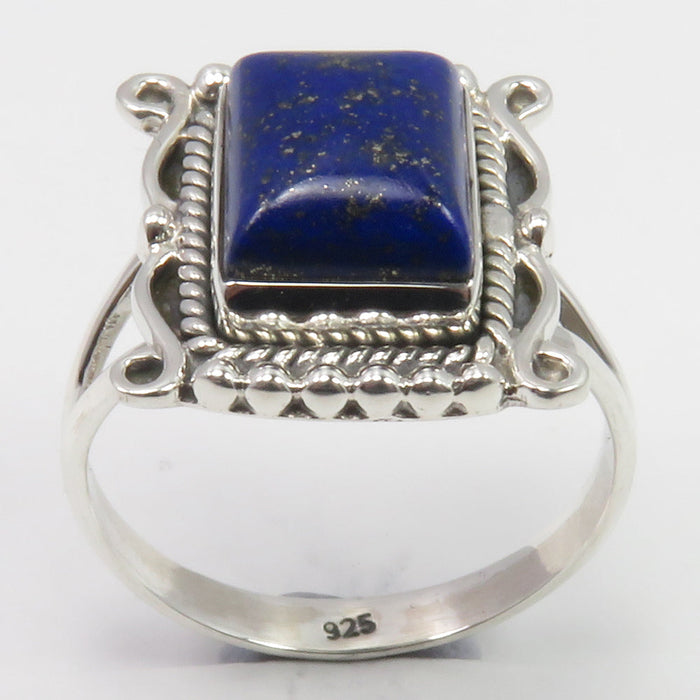 Inel Argint 925 cu Lapiz Lazuli Cabochon