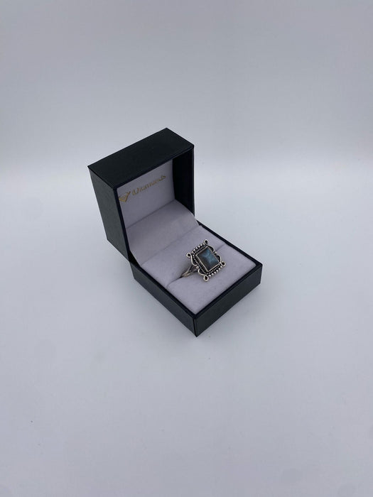 Inel Argint 925 cu Labradorit Cabochon