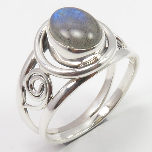 Inel Argint 925 cu Labradorit Cabochon