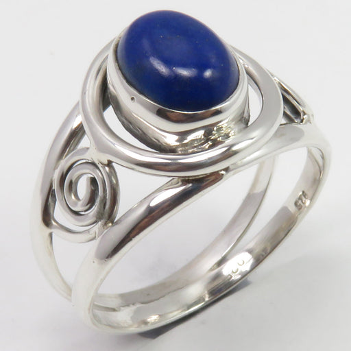Inel Argint 925 cu Lapiz Lazuli Cabochon