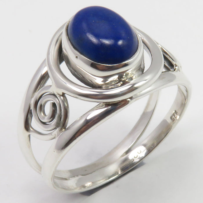 Inel Argint 925 cu Lapiz Lazuli Cabochon