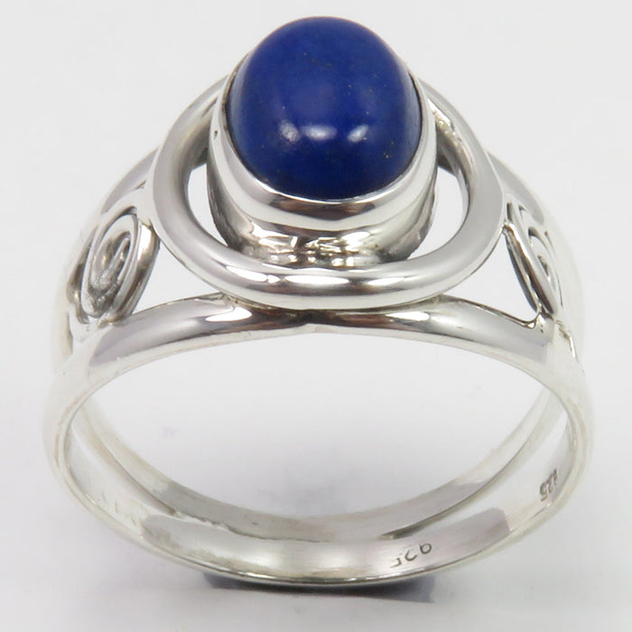 Inel Argint 925 cu Lapiz Lazuli Cabochon