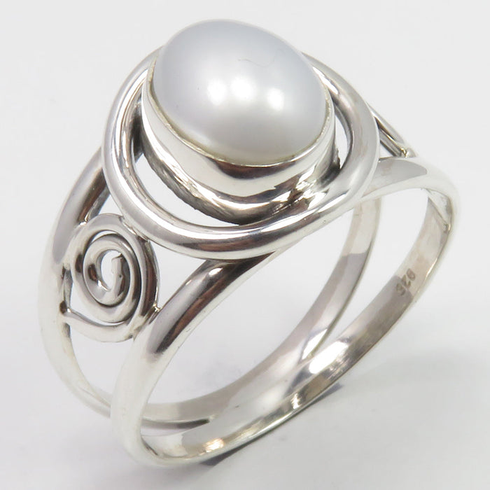 Inel Argint 925 cu  PERLA FRESH WATER