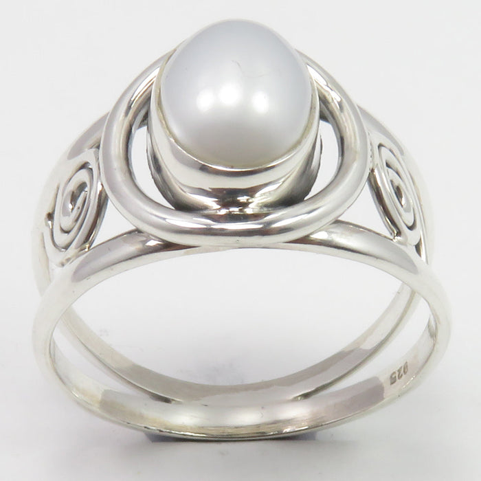 Inel Argint 925 cu  PERLA FRESH WATER