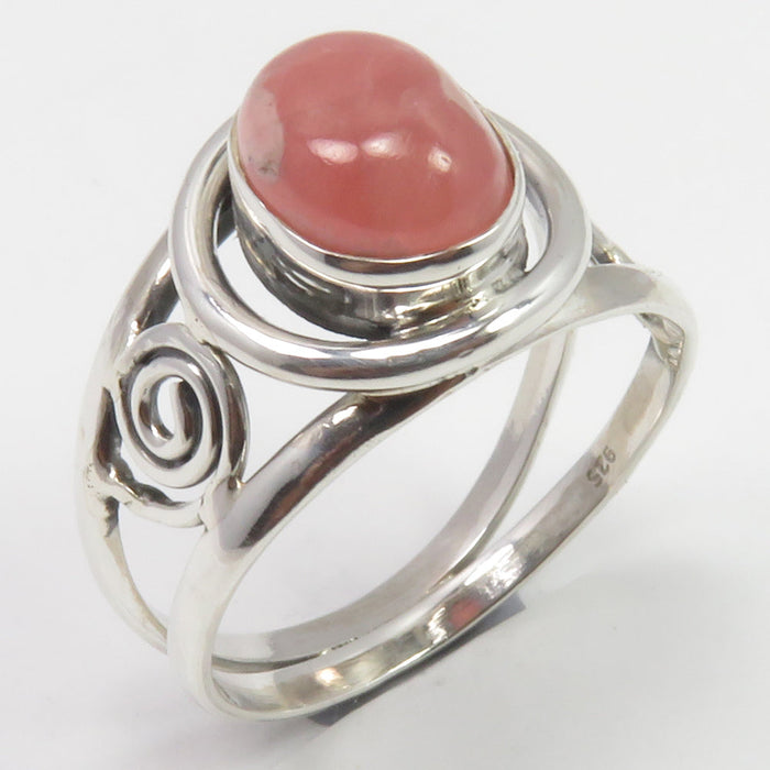 Inel Argint 925 cu Rodocrozit Cabochon