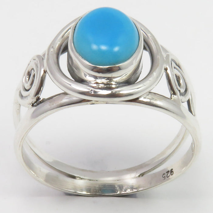 Inel Argint 925 cu Turcoaz Cabochon