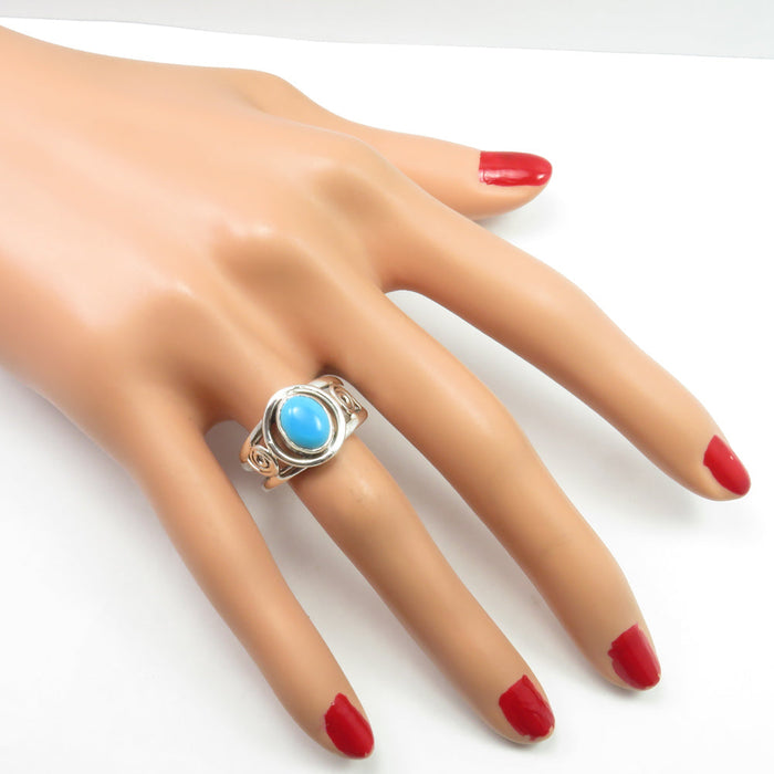 Inel Argint 925 cu Turcoaz Cabochon