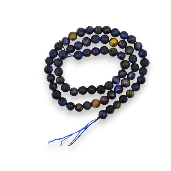 Sirag Ochi de tigru multicolor1 sfere fatetate 6mm