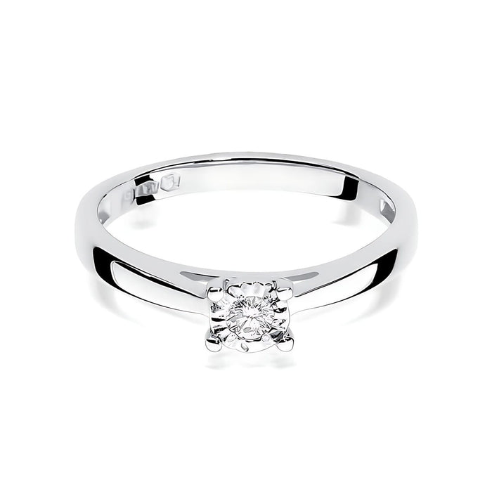 Inel Aur 14K W0007 Diamant Crescut în Laborator 0.08ct