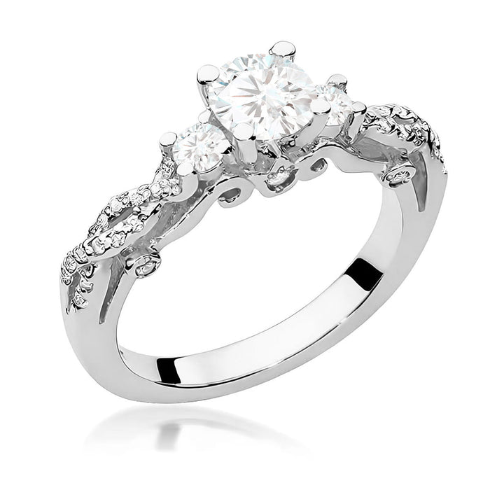 Inel Aur 14K W0023 Diamant Cultivat 0.70ct