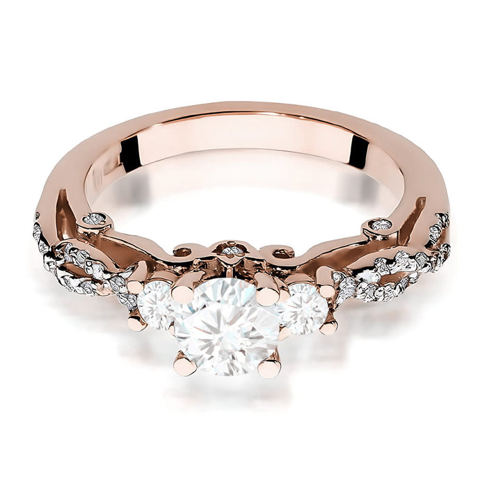 Inel Aur 14K W0023 Diamant Cultivat 0.70ct