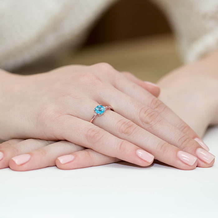 Inel Aur 14K cu Topaz 1.10 ct