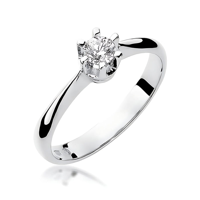Inel Aur 14K W0036 Diamant Cultivat 0.25ct