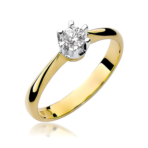 Inel Aur 14K W0036 Diamant Cultivat 0.25ct