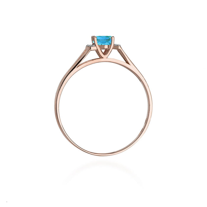 Inel Aur 14K cu Topaz 0.50 ct