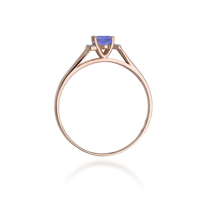 Inel Aur 14K cu Tanzanit 0.40 ct
