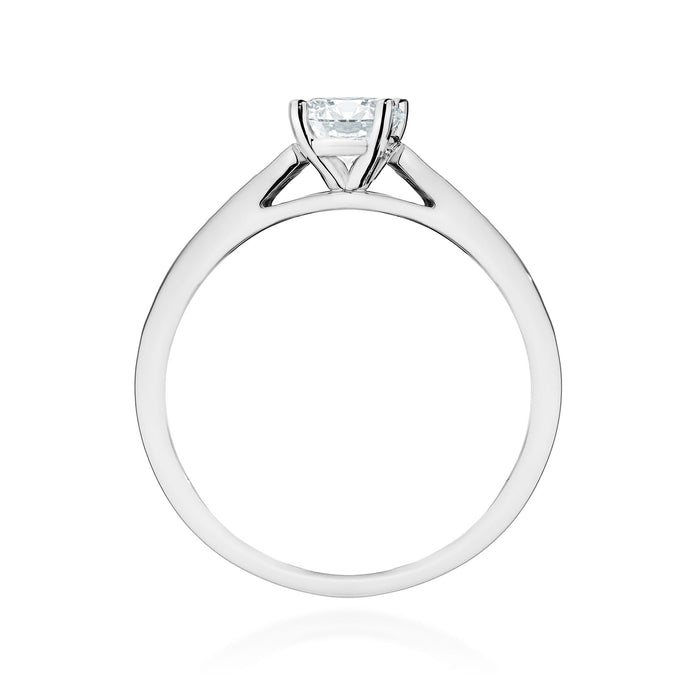 Inel Aur 14K cu Diamante de Laborator 0.62 ct - Alb