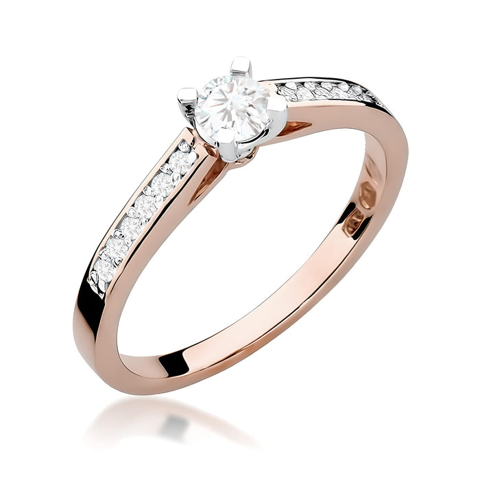 Inel Aur 14K W0052 Diamant Cultivat 0.30ct