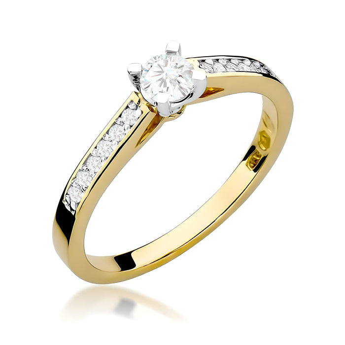 Inel Aur 14K W0052 Diamant Cultivat 0.30ct