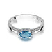 Inel Aur 14K W006 Topaz London Blue 0.50ct
