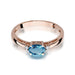 Inel Aur 14K W006 Topaz London Blue 0.50ct