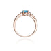 Inel Aur 14K W006 Topaz London Blue 0.50ct