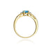 Inel Aur 14K W006 Topaz London Blue 0.50ct