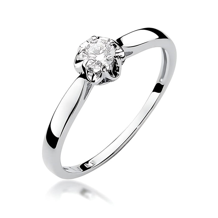 Inel Aur 14K W0062 Diamant Cultivat 0.15ct