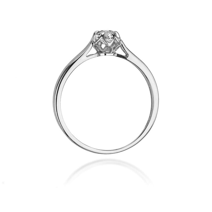 Inel Aur 14K W0062 Diamant Cultivat 0.15ct