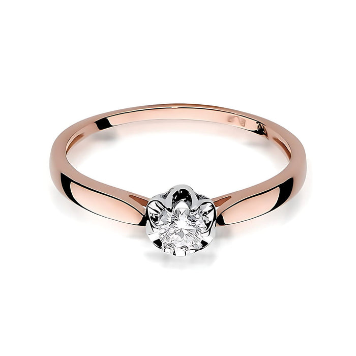 Inel Aur 14K W0062 Diamant Cultivat 0.15ct