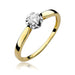 Inel Aur 14K W0062 Diamant Cultivat 0.15ct