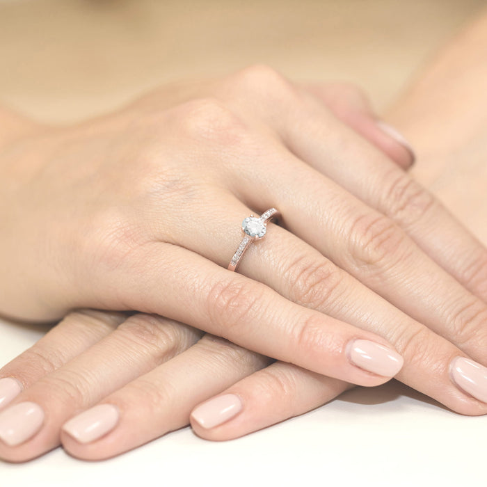 Inel Aur 14K W0067 Diamant 0,40ct