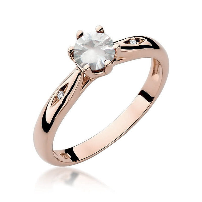 Inel Aur 14K W074 Safir Alb 0.60ct