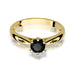 Inel Aur 14K W0074 Diamant Negru 0,50ct