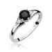 Inel Aur 14K W076 Diamant Negru 0.50ct
