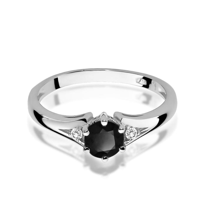 Inel Aur 14K W076 Diamant Negru 0.50ct