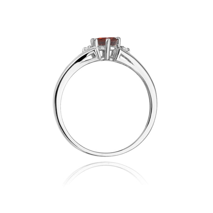Inel Aur 14K W076 Garnet 0.60ct